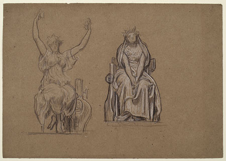 Studies for 'Music and 'The Dance': Sculptures