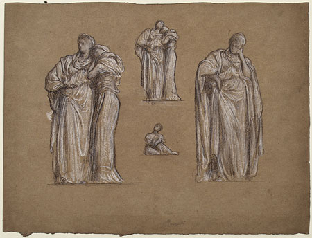 Study for 'Music': Male and Female Figures