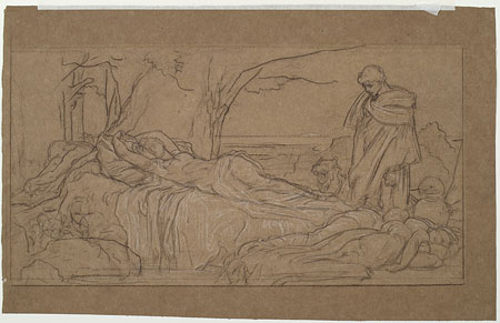 Study for 'Cymon and Iphigenia': Composition