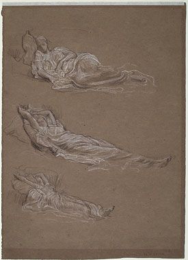 Study for 'Cymon and Iphigenia': Iphigenia