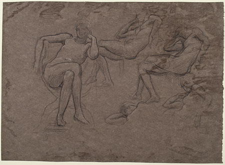 Study for 'Fatidica': Female Figures