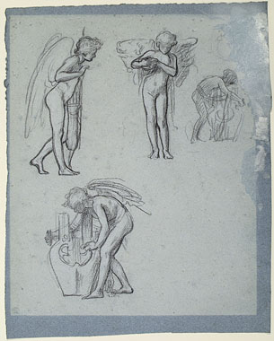 Studies for 'The Marquand Ceiling': Cherubs