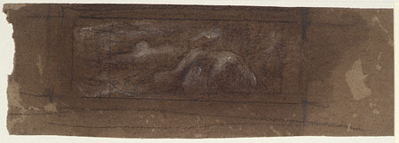 Study for 'Leander Drowned': Composition