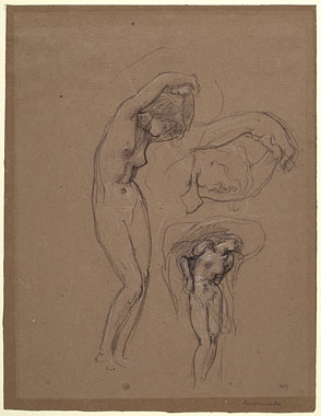 Study for 'Perseus and Andromeda': Andromeda