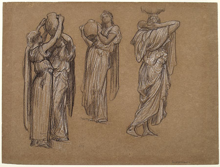 Study for 'Captive Andromache': Female Figures with Pitchers
