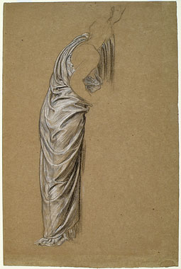 Study for 'Captive Andromache': Drapery for Female Figure