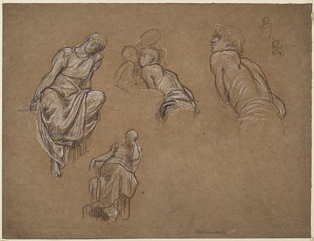 Study for 'Captive Andromache': Male and Female Figures