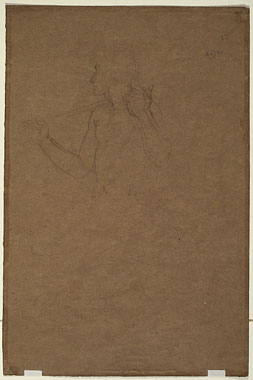 Study for 'Captive Andromache': Male Figure