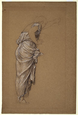 Study for 'Captive Andromache': Drapery for Female Figure