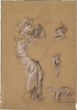 Studies for 'Captive Andromache': Drapery for Female Figures