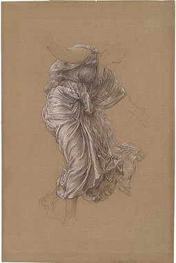 Study for 'Return of Persephone': Drapery for Demeter