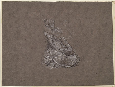 Study for 'The Garden of the Hesperides': Female Figure