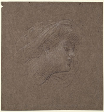 Study for 'Return of Persephone': Head of Demeter