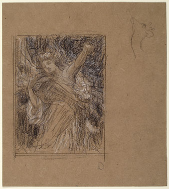 Studies for 'Bacchante': Composition, Head of Deer