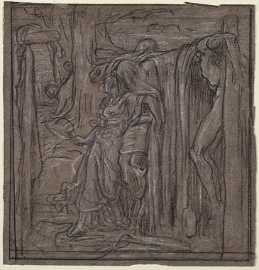 Study for 'Rizpah': Composition