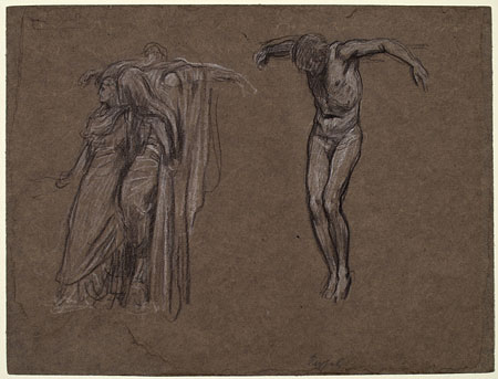 Study for 'Rizpah': Rizpah, Male Figures