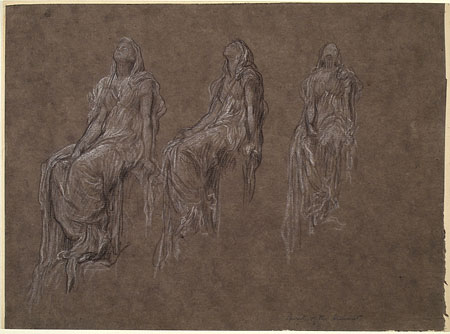 Study for 'The Spirit of the Summit': Female Figures