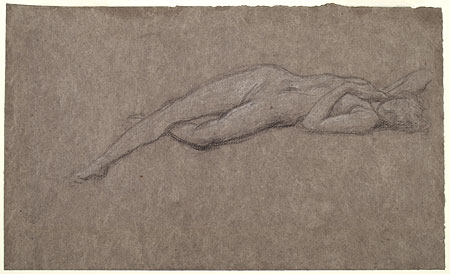 Study for 'Summer Slumber': Sleeping Female Figure
