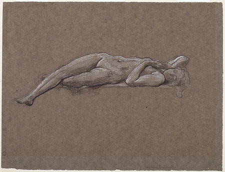 Study for 'Summer Slumber': Sleeping Female Figure