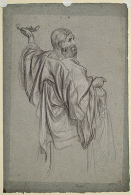Study for 'The Star of Bethlehem': Male Figure with Lamp