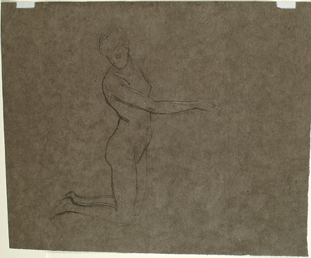 Study for 'Phoenicians Bartering with Ancient Britons': Drapery for Male Figures