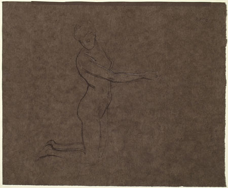 Study for 'Phoenicians Bartering with Ancient Britons': Female Figure