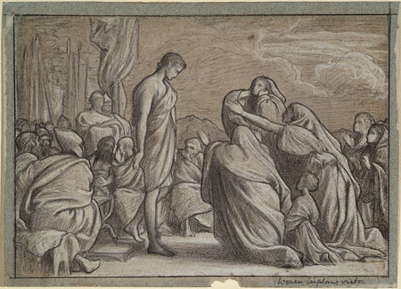 Study for 'The Family of Darius before Alexander': Composition