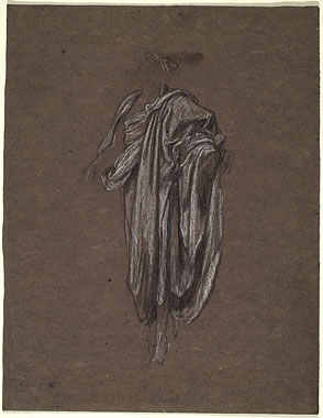Study for 'Return of Persephone': Drapery for Hermes