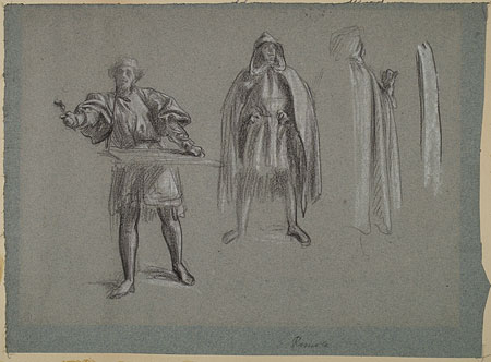 Study for an Illustration for 'Romola': 'Monna Brigida's Conversion', Male Figures