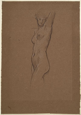 Study for 'The Bath of Psyche': Female Figure