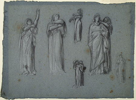 Study for 'The Arts of Industry as Applied to Peace': Drapery for Female Figures
