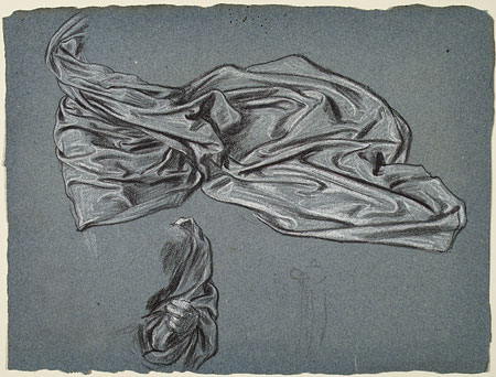 Study for 'Daedalus and Icarus': Drapery