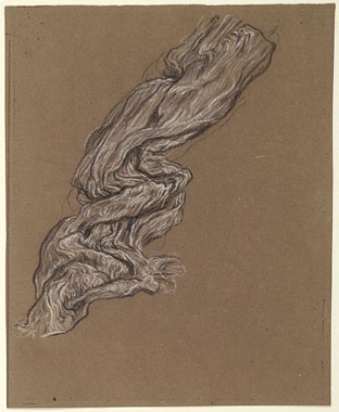 Study for 'Rizpah': Drapery