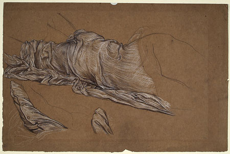 Study for 'Cymon and Iphigenia': Drapery for Iphigenia, Pillow