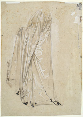 Study for 'Cimabue's Celebrated Madonna...': Drapery for Female Figure