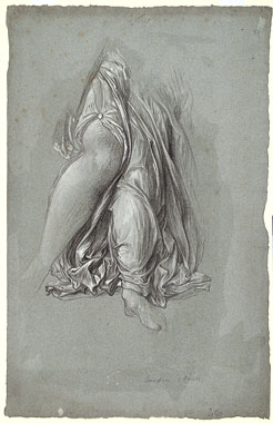 Study for 'Samson and Delilah': Drapery and Legs of Delilah