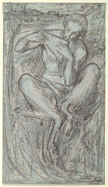 Study for an Illustration 'A Musical Instrument': 'The Great God Pan', Composition