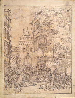 Study for a Composition Showing the Invasion of a German Town