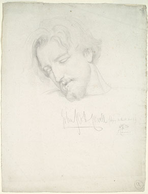 Study for 'The Reconciliation of The Montagues and Capulets...': Head of Paris