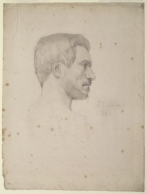 Study for 'The Reconciliation of the Montagues and Capulets...': Male Head