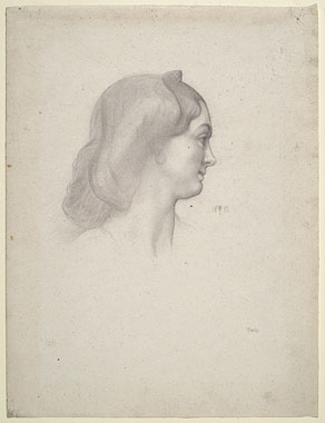 Study of a Female Head with Contemporary Hairstyle