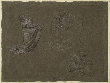 Study for 'Phoenicians Bartering with Ancient Britons': Female Figures