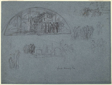 Studies for 'Arts of Industry as Applied to War': Composition, Figures