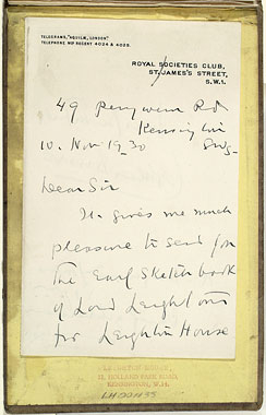 Letter by Coghlan Briscoe