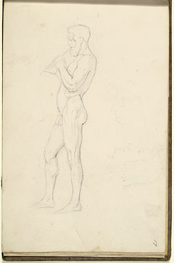 Study of a Male Figure with a Flute