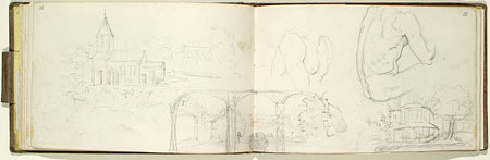 Views of a Church and a Garden
