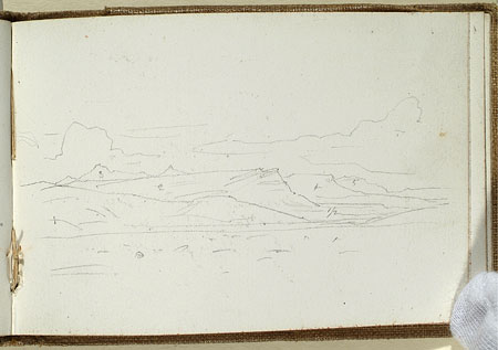 View of a Landscape with Mountains