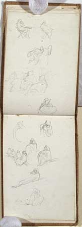 Studies of Seated Figures, Algiers