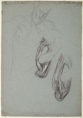 Study for 'The Triumph of Music': Drapery for Orpheus