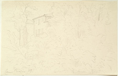 View of a Landscape with a Building, Chiappa